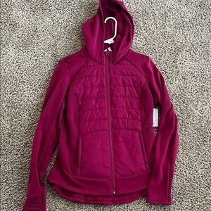 Tek Gear Women's Mixed Media Jacket in Sangria